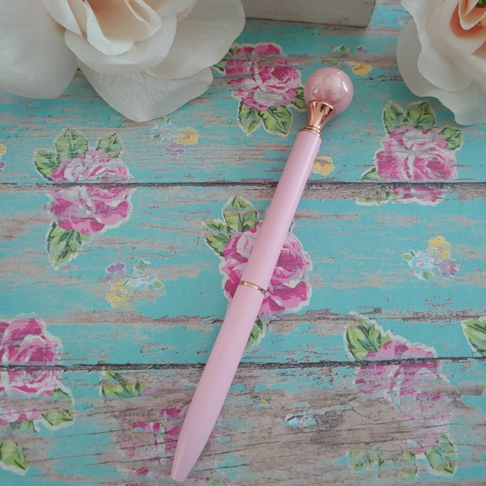 Pearl Pink Round Ballpoint Pen